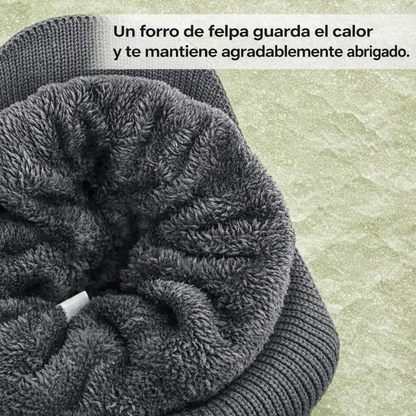 Gorro Invierno Unisex Lana Protección Orejas Ajuste Cómodo
