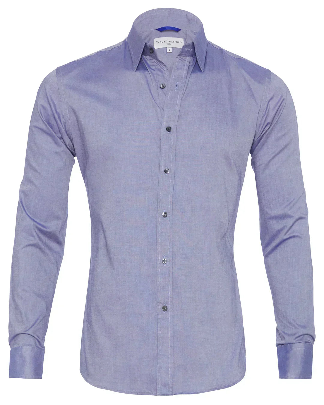 Camisa Hombre Manga Larga Cremallera Cuello Clásico