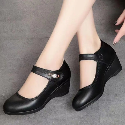 Zapatos Tacón Medio Mujer Diseño Ergonómico Uso Diario