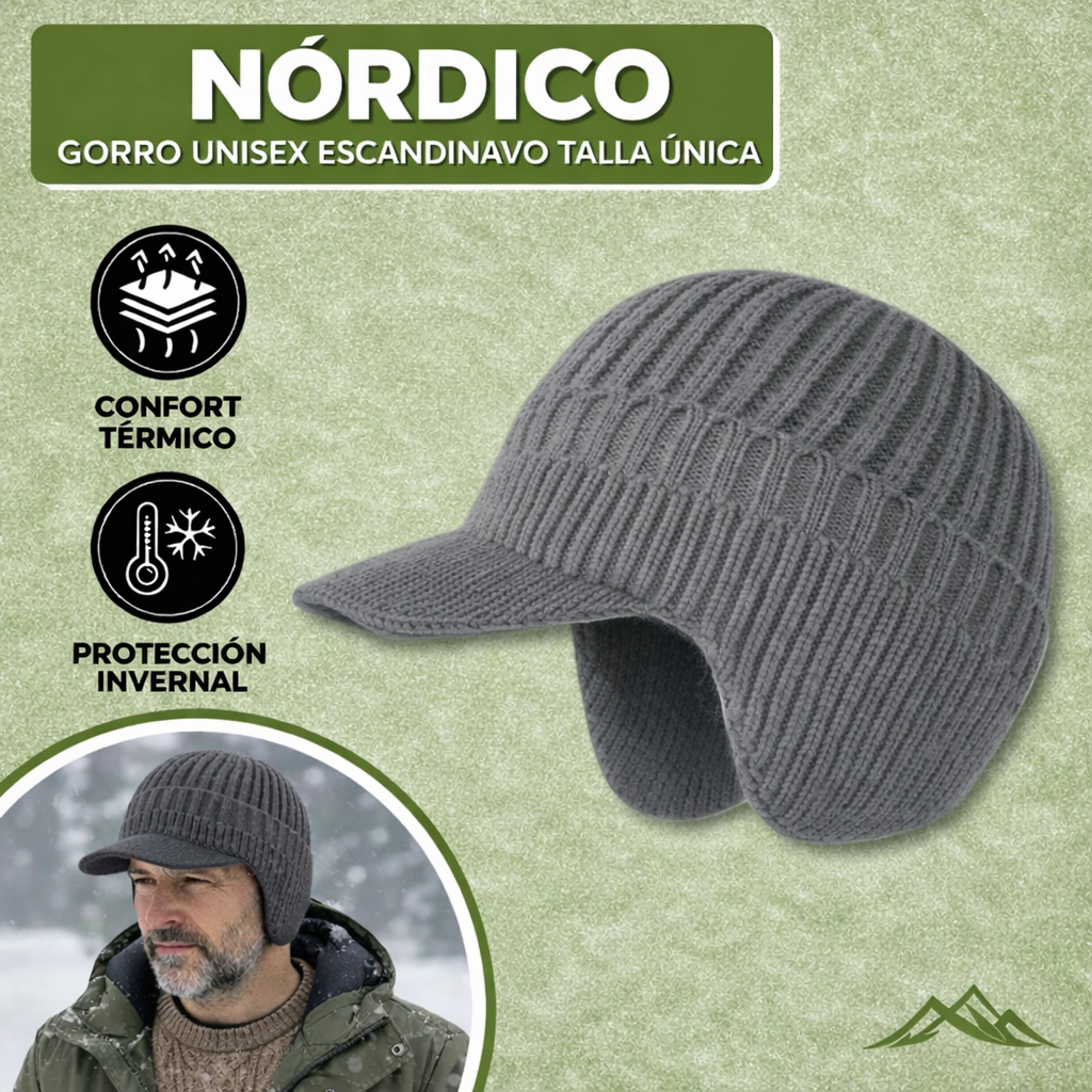 Gorro Invierno Unisex Lana Protección Orejas Ajuste Cómodo