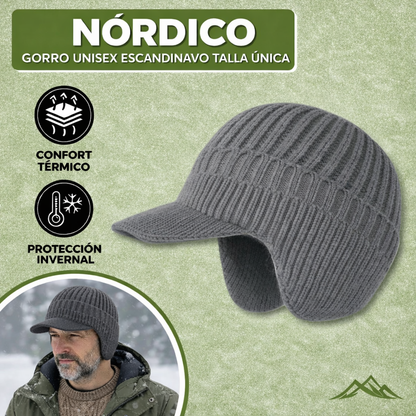 Gorro Invierno Unisex Lana Protección Orejas Ajuste Cómodo
