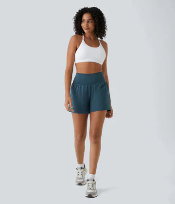 Shorts deportivos mujer de talle alto y ajuste cómodo