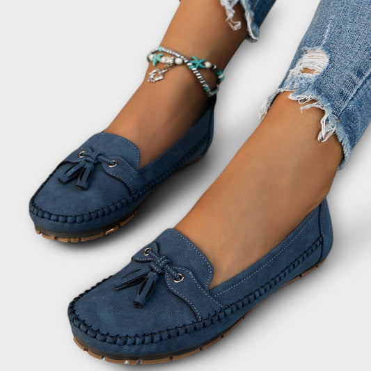 Mocasines Mujer Diseño Comodo Detalle Decorativo Frontal - Mavetta