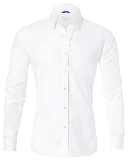 Camisa Hombre Manga Larga Cremallera Cuello Clásico