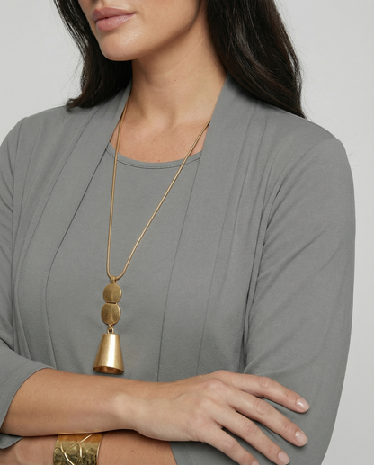 Conjunto Mujer Tres Piezas Duster Escote Redondo