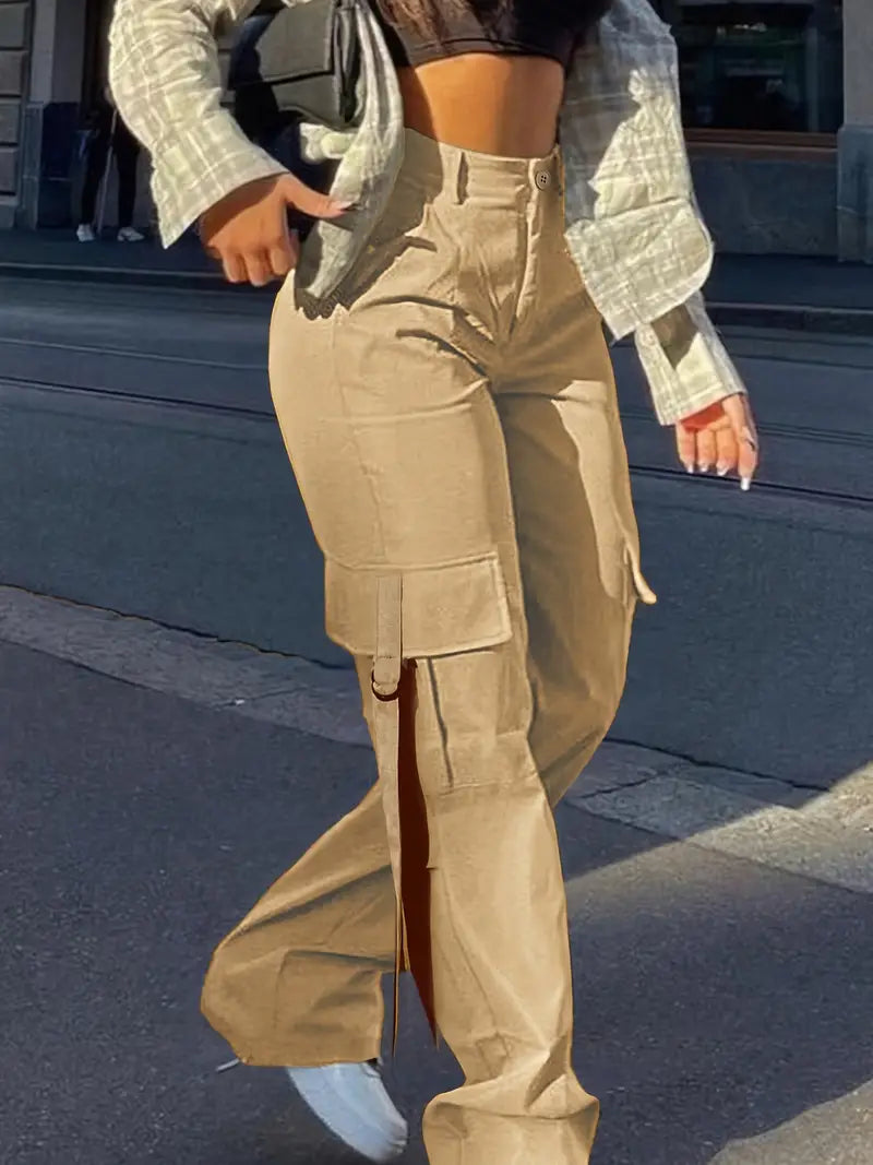 Pantalones Cargo Mujer Algodón Ajuste Estiloso