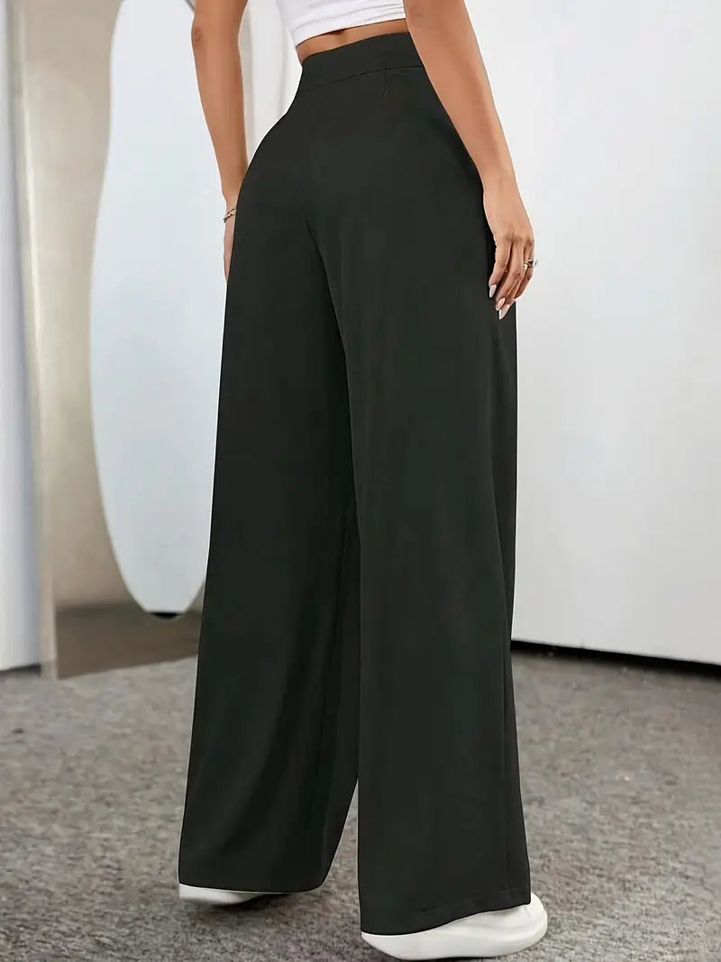 Pantalones Mujer Casual Pierna Recta Ajuste Elegante