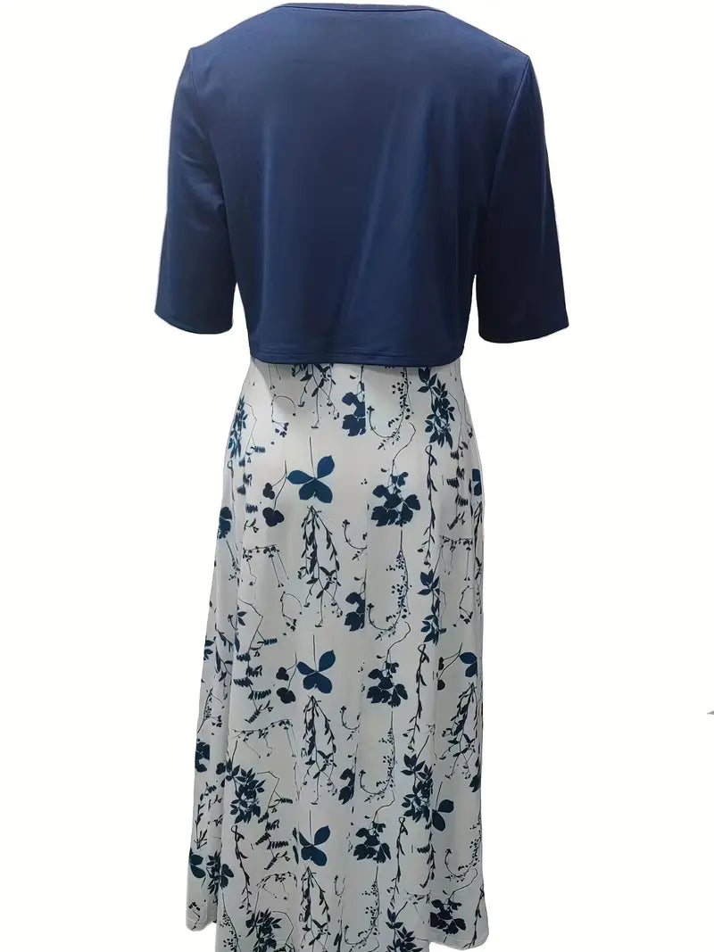 Vestido midi mujer con estampado floral estilo casual
