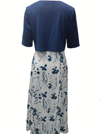 Vestido midi mujer con estampado floral estilo casual