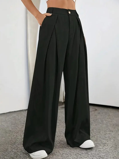 Pantalones Mujer Casual Pierna Recta Ajuste Elegante