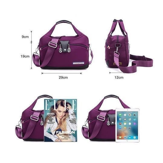 Bolso mujer de piel elegante y seguro estilo mona