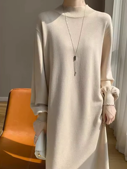 Vestido Suéter Mujer de Punto Estilo Casual