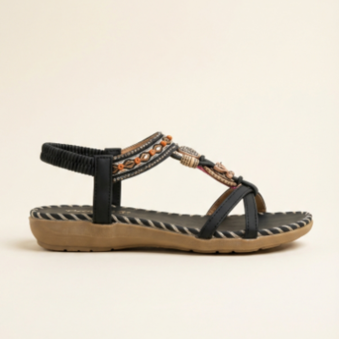 Sandalias Gladiadoras Mujer con Adornos Decorativos - Mavetta