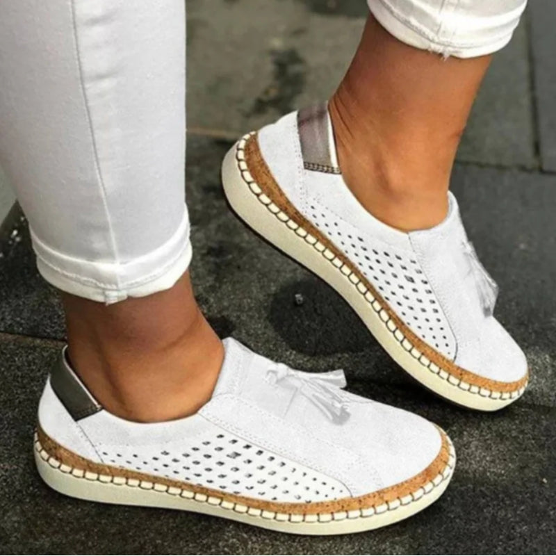 Zapatillas Mujer Slip-on Perforadas Transpirables Ligeras