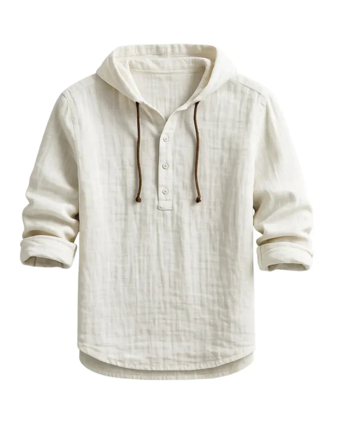 Camiseta con capucha hombre algodón transpirable estilo casual