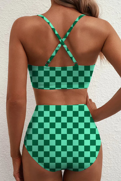 Bikini Mujer Moldeador Cintura Alta Elegante