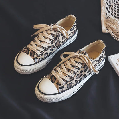Zapatillas Mujer Plataforma Estampado Animal Ajuste Casual