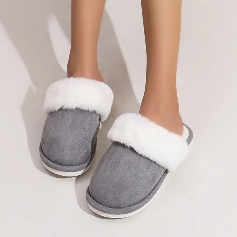 Zapatillas Casa Mujer Forro Piel Sintética Punta Redonda