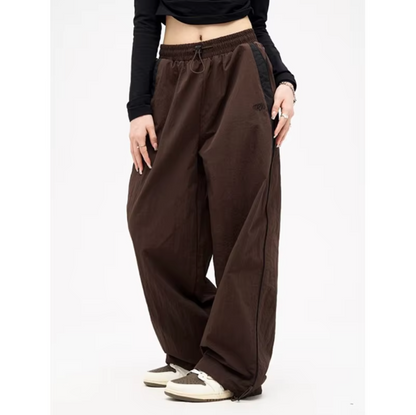 Pantalón Jogging Mujer de Algodón Pierna Ancha