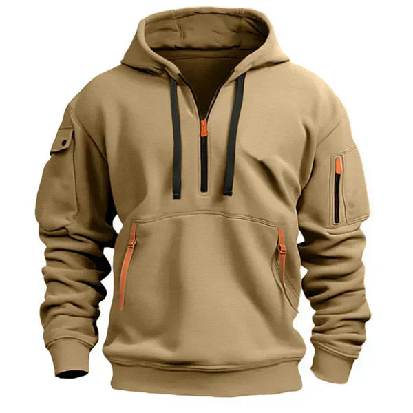 Sudadera hombre con capucha térmica ajuste cómodo estilo casual