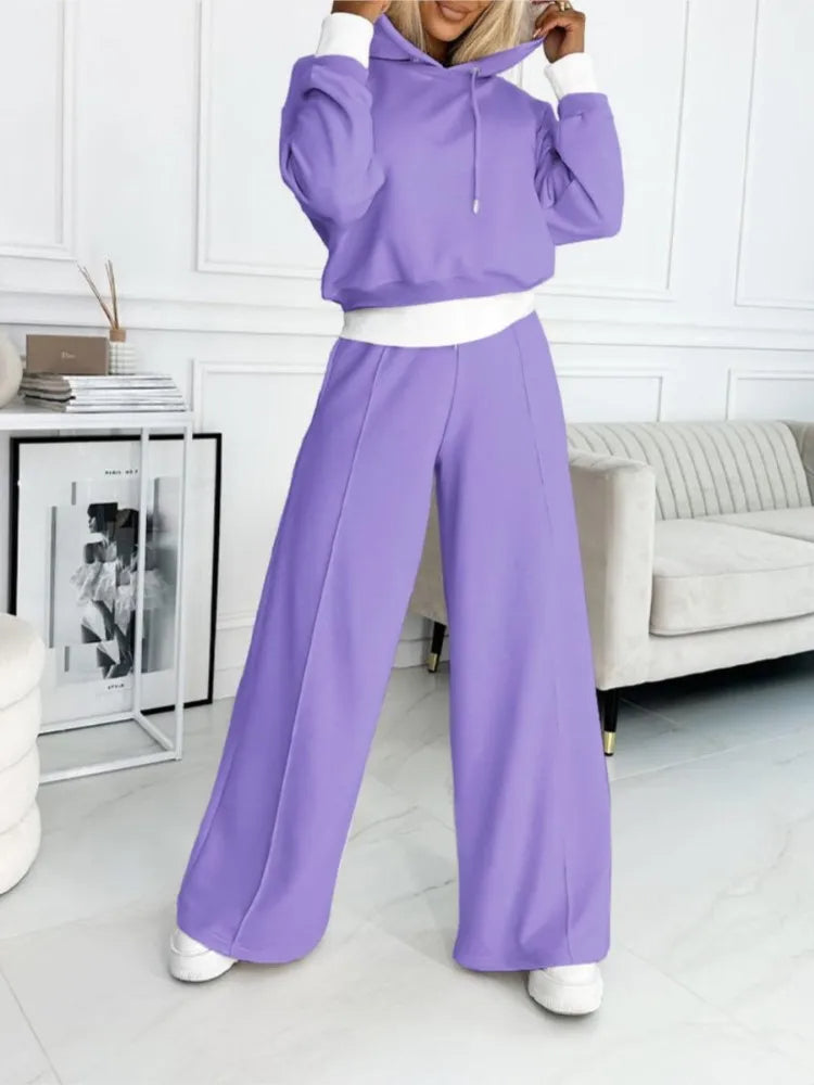 Conjunto Mujer Sudadera y Pantalón Algodón Ajuste Cómodo