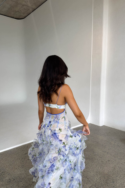 Vestido mujer verano tirantes finos falda en capas