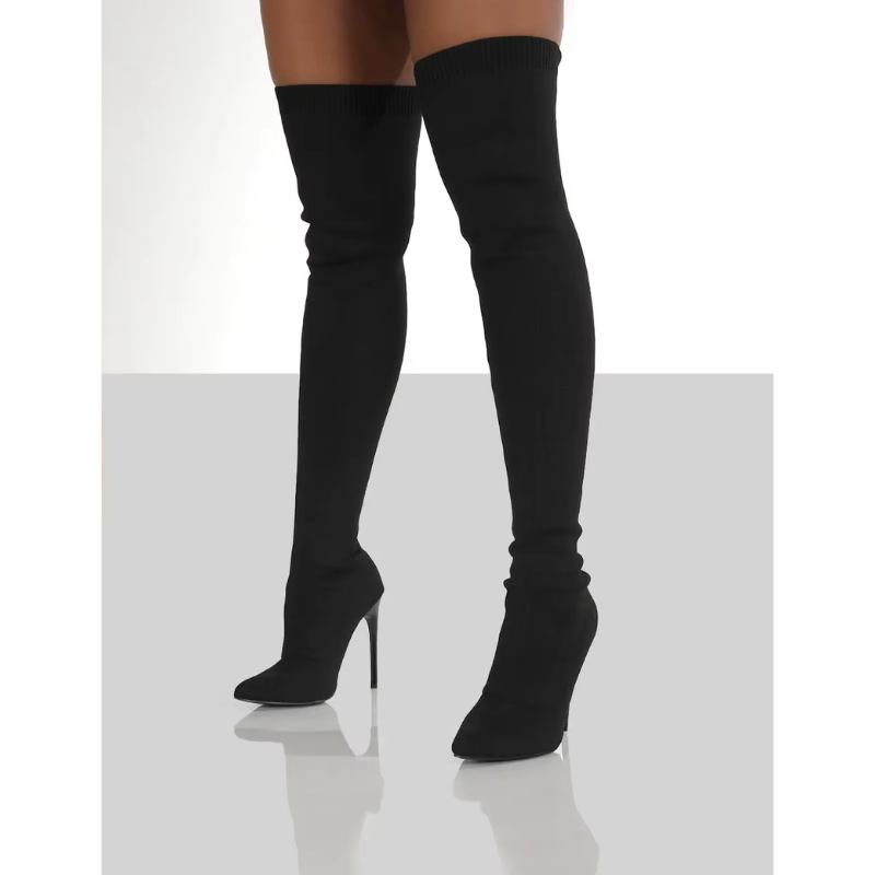 Botas altas mujer ligeras tacón alto overknee