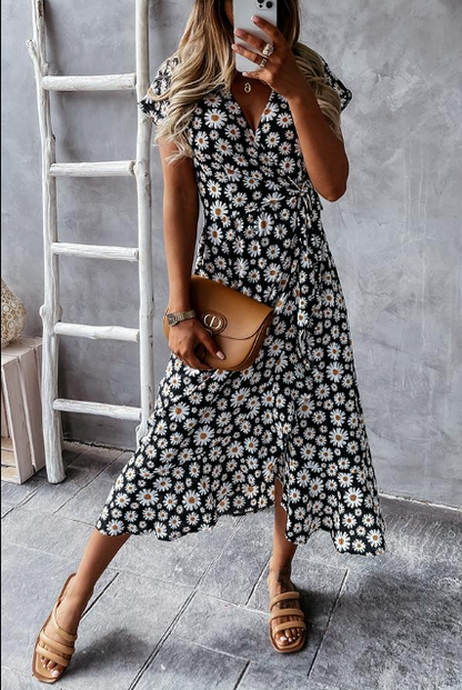 Vestido Mujer Verano Escote en V