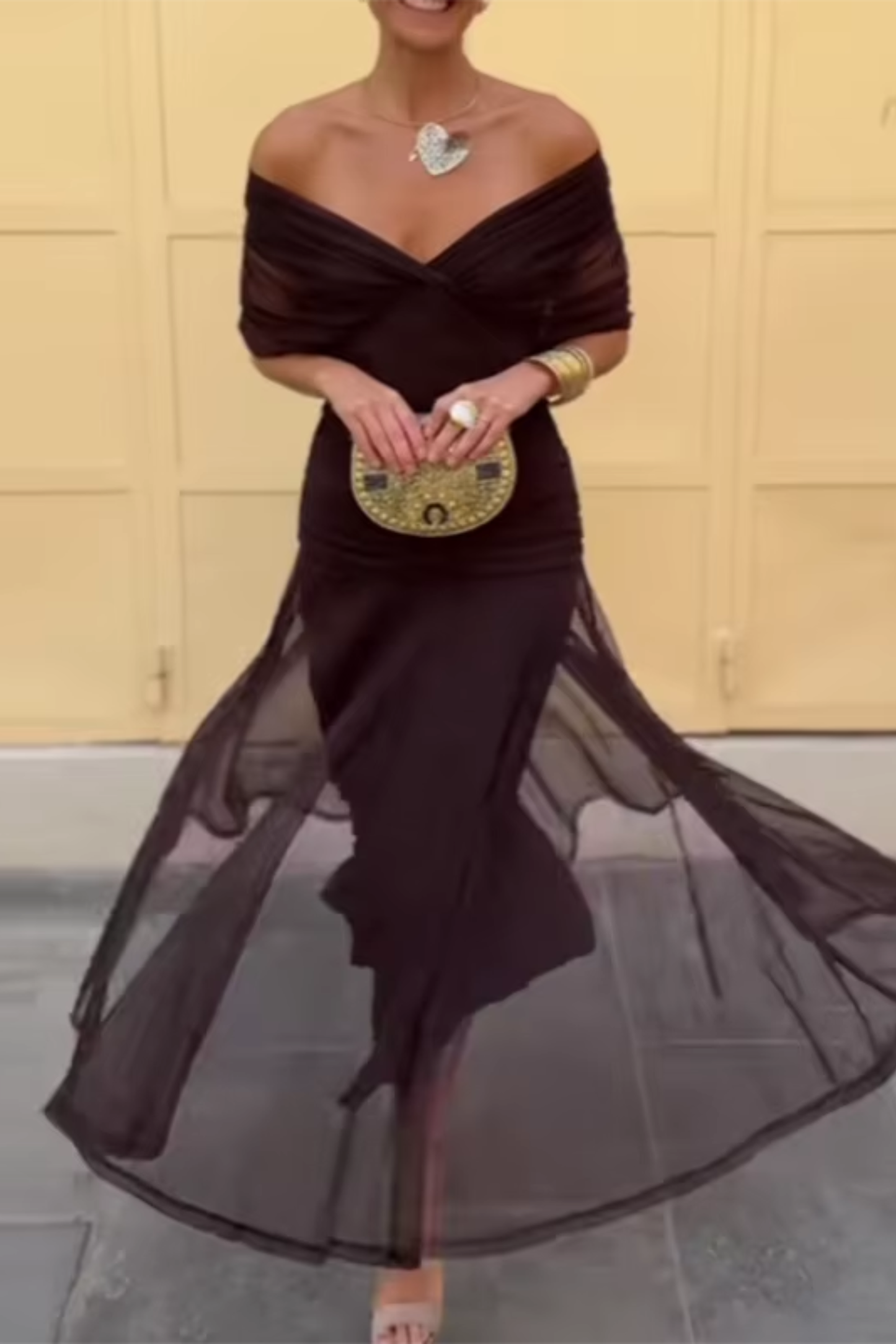 Vestido Maxi Mujer Fluido Elegante