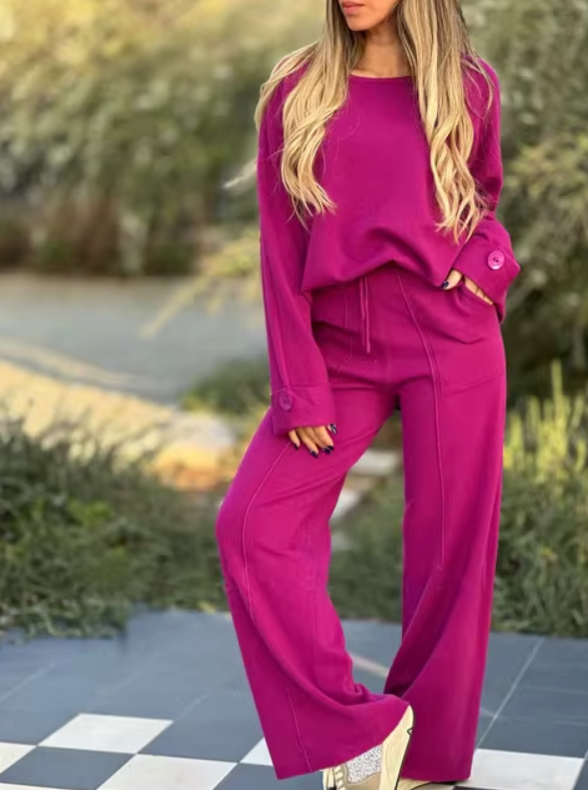 Conjunto Mujer de Dos Piezas Elegante Ajustado