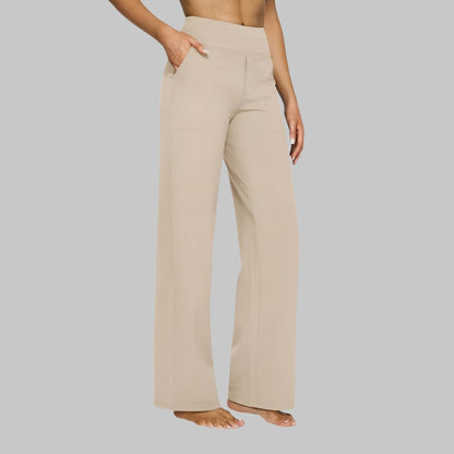 Pantalones Mujer Algodón Elástico Corte Cómodo