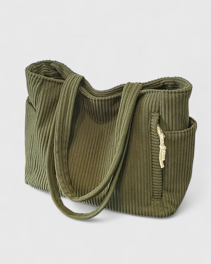 Bolso Tote Mujer Acanalado Asa Hombro
