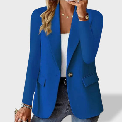 Blazer Mujer de Un Solo Botón Corte Clásico