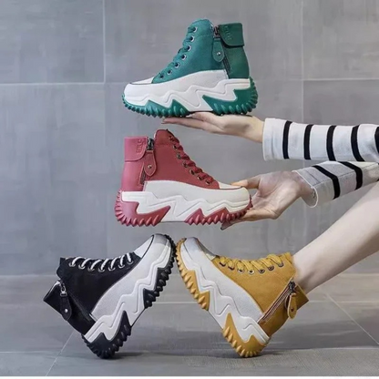 Botines mujer invierno suela flexible cremallera