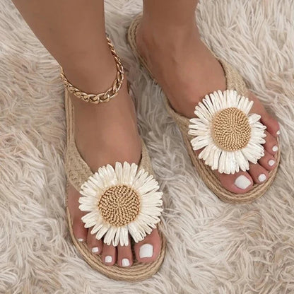 Sandalias mujer artesanales tejido hecho a mano verano