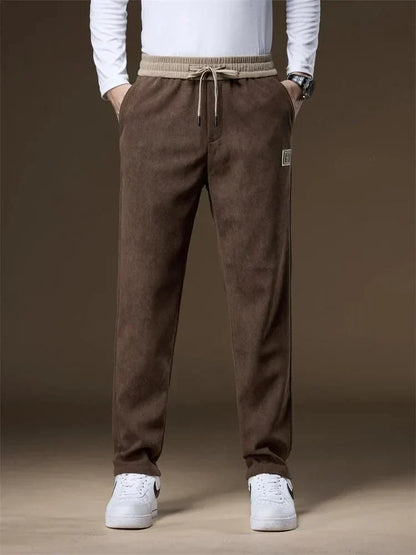 Pantalones Jogger Hombre de Pana Comodos Ajuste Regular