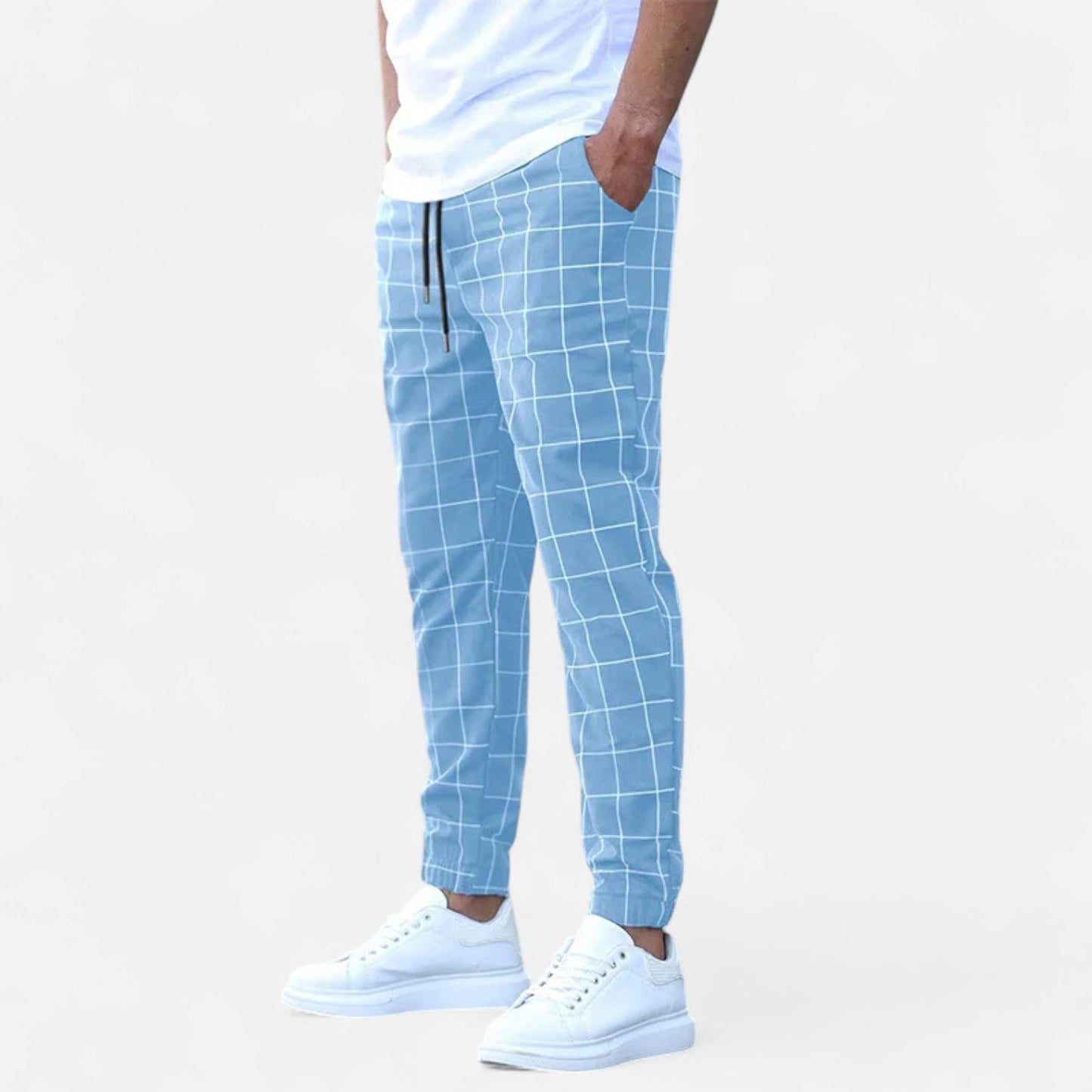 Pantalones Casual Hombre Algodón Comodos Corte Recto