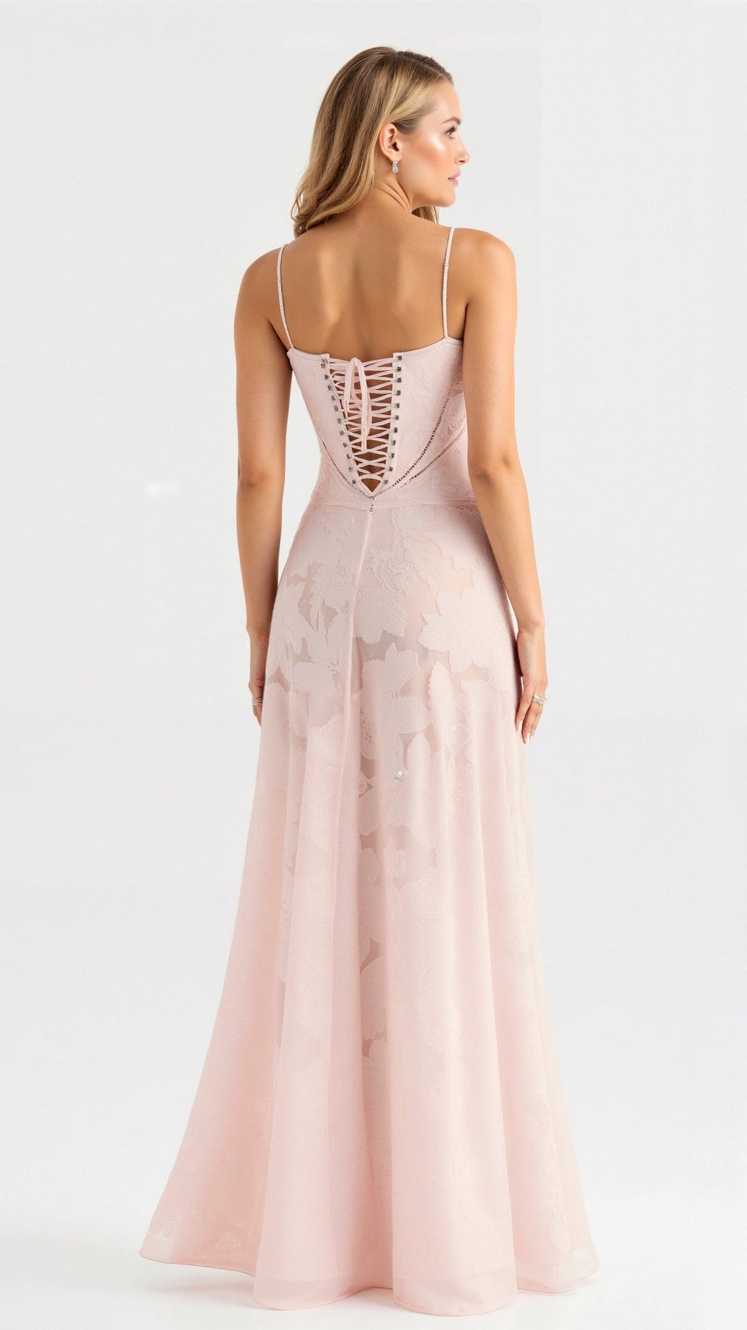 Vestido maxi mujer lencero invitada boda elegante