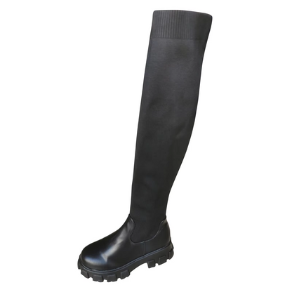 Botas Mujer caña alta elásticas estilo overknee