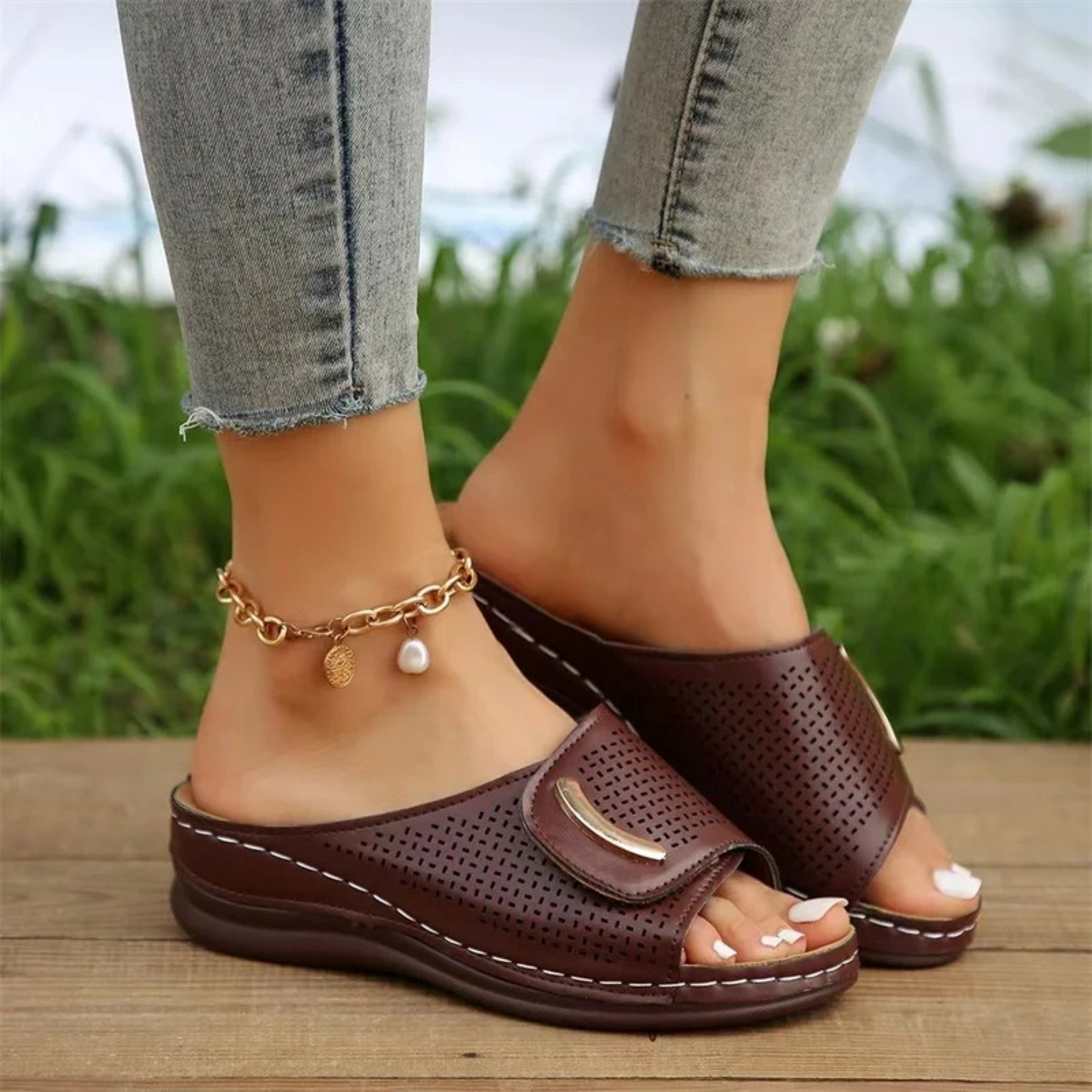 Sandalias mujer ligeras transpirables suela ergonómica