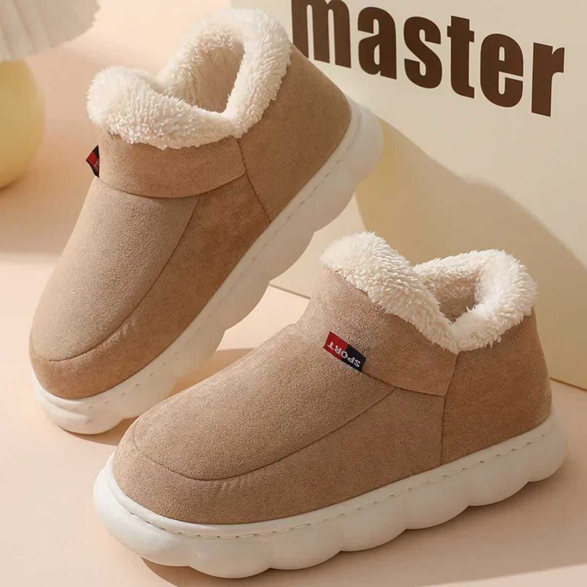 Pantuflas mujer con forro de algodón y suela suave
