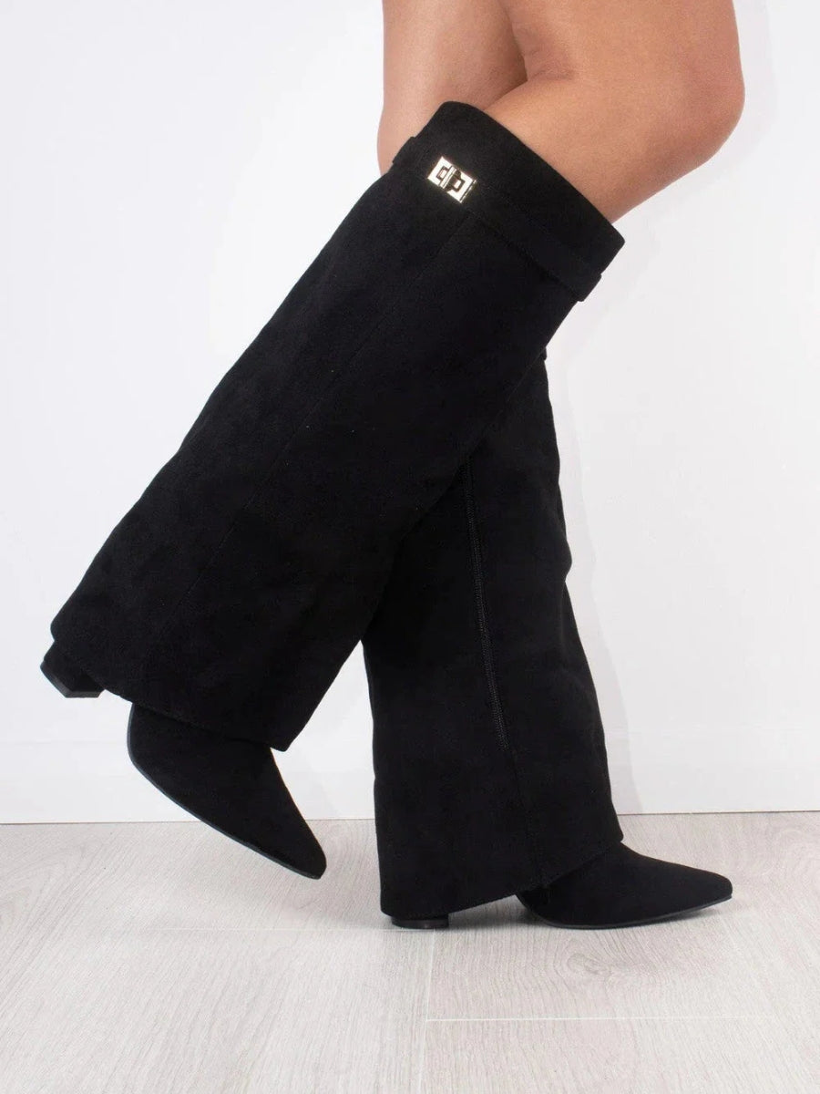 Botas mujer de piel suave y diseño cómodo cierre lateral