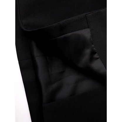 Blazer Mujer de Tela Estructurada Corte Clásico