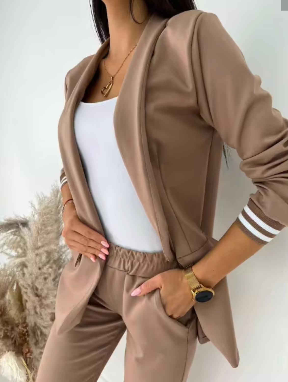 Conjunto Mujer Blazer y Pantalón Formal Ajustado