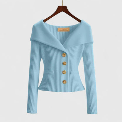 Blazer Mujer de Punto Comodo Versatil Corte Clasico
