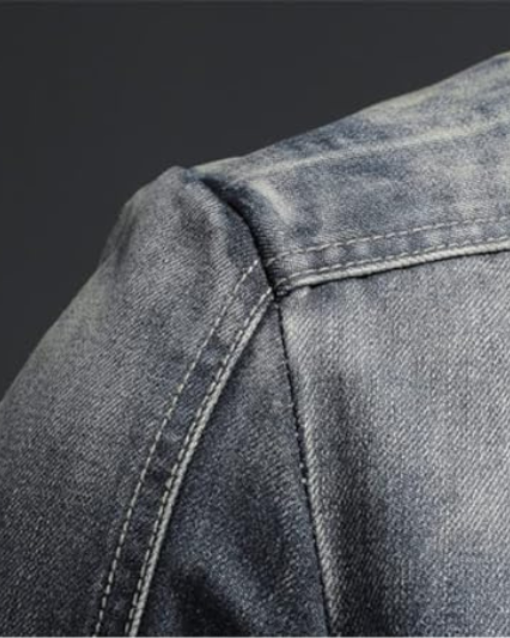 Chaqueta Vaquera Hombre Algodón Ajuste Cómodo Clásico