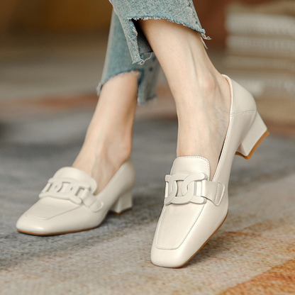 Zapatos Mocasin Mujer Tacón Bajo Diseño Elegante - Mavetta
