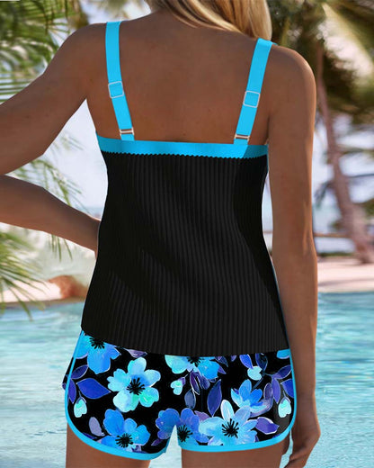 Bañador Tankini Mujer Dos Piezas Ajuste Elegante