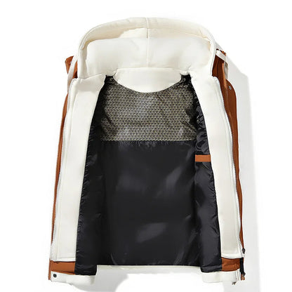 Chaleco Hombre Acolchado Puffer con Capucha Ajuste Regular