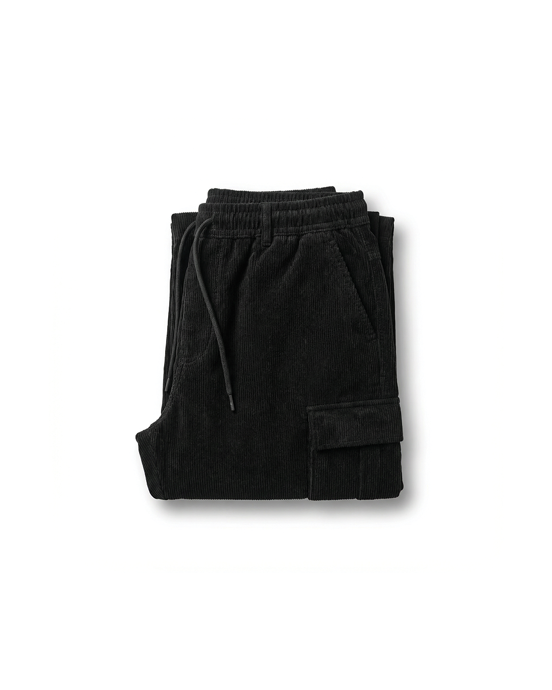 Pantalones cargo hombre de felpa cómodos ajuste regular